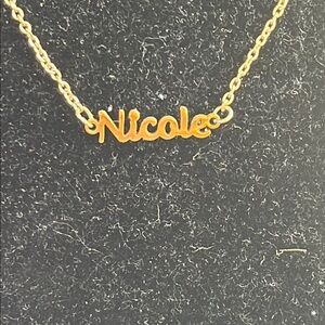 MBD Gold 'Nicole' Name Necklace